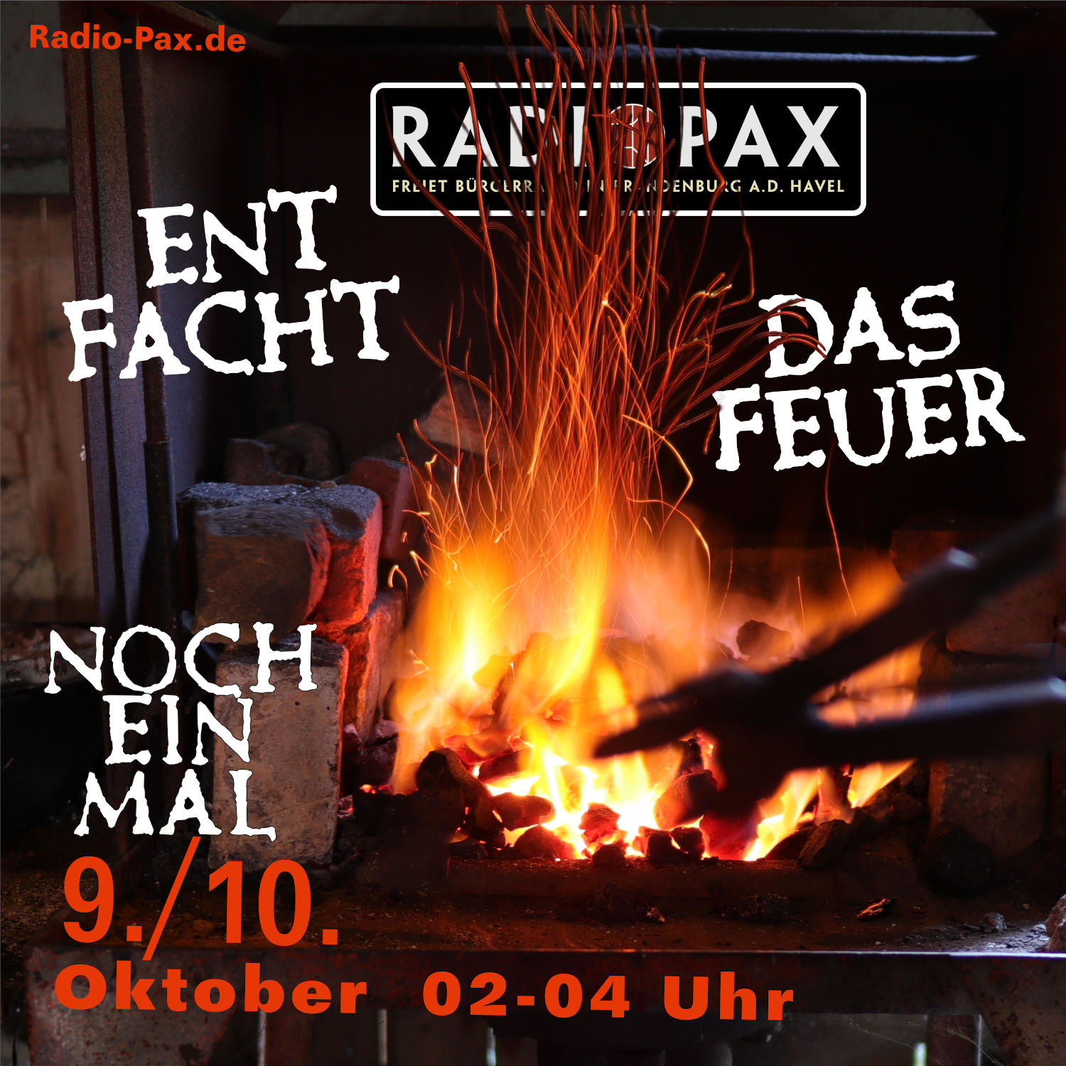 RADIO PAX (Whg. der Septembersendung) in der Nacht zum 10. Oktober von 2 bis 4 Uhr