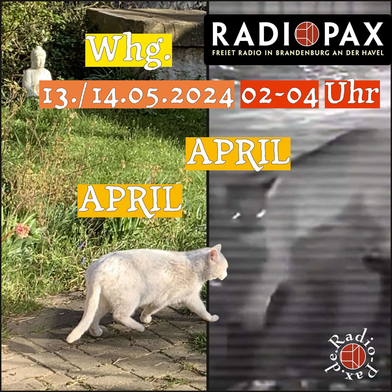 RADIO PAX (Whg. der Aprilsendung) am 14.05. von 2-4 Uhr